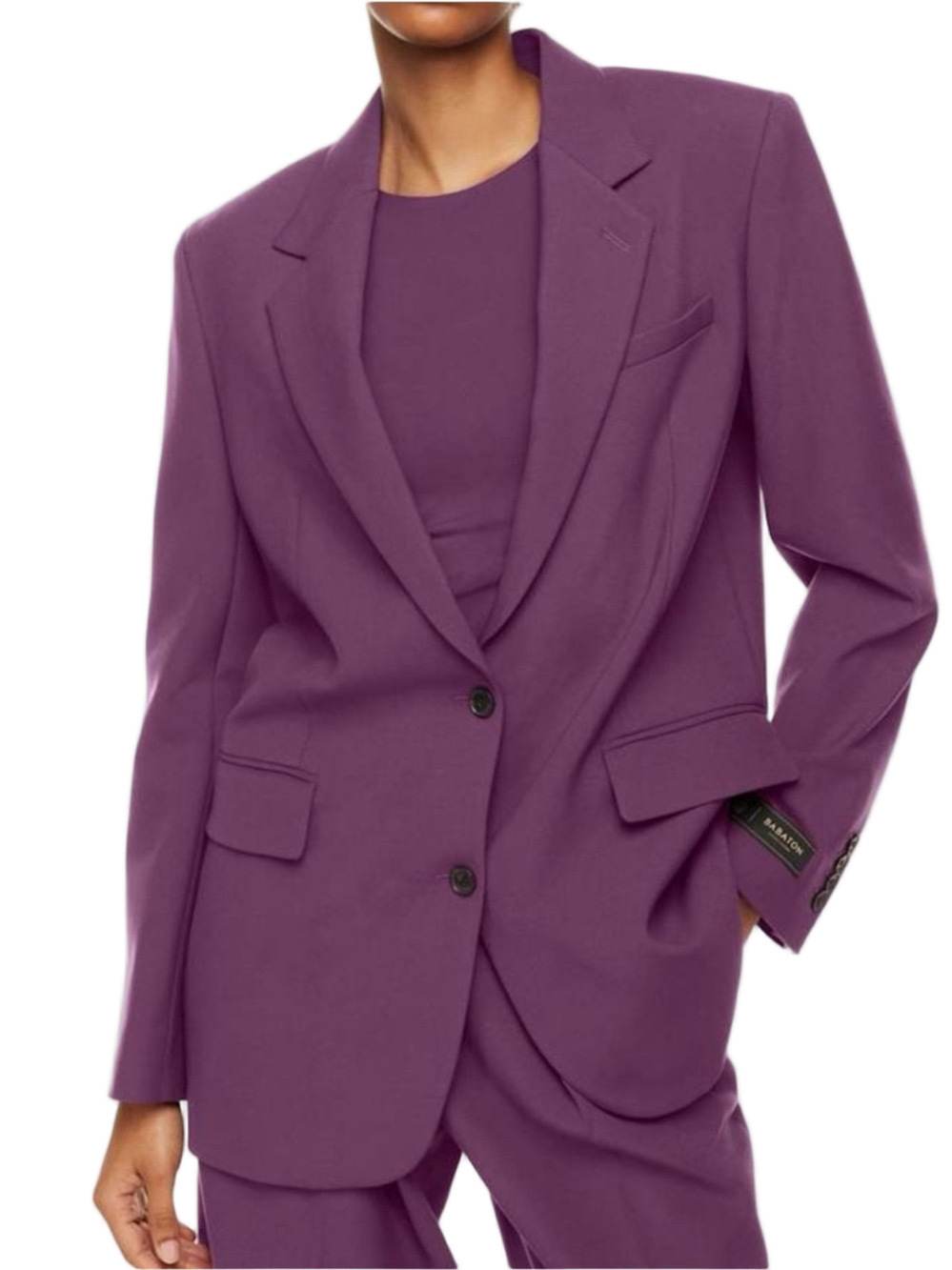 Babaton Aritzia Agency Blazer Plum Purple Size Large